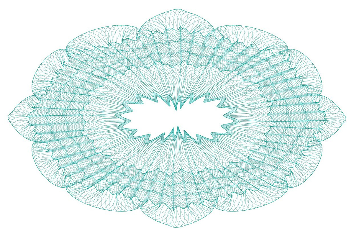 Guilloche Rosettes and Backgrounds, a Background Graphic by Kseniya-Omega (Photo 7 of 10)
