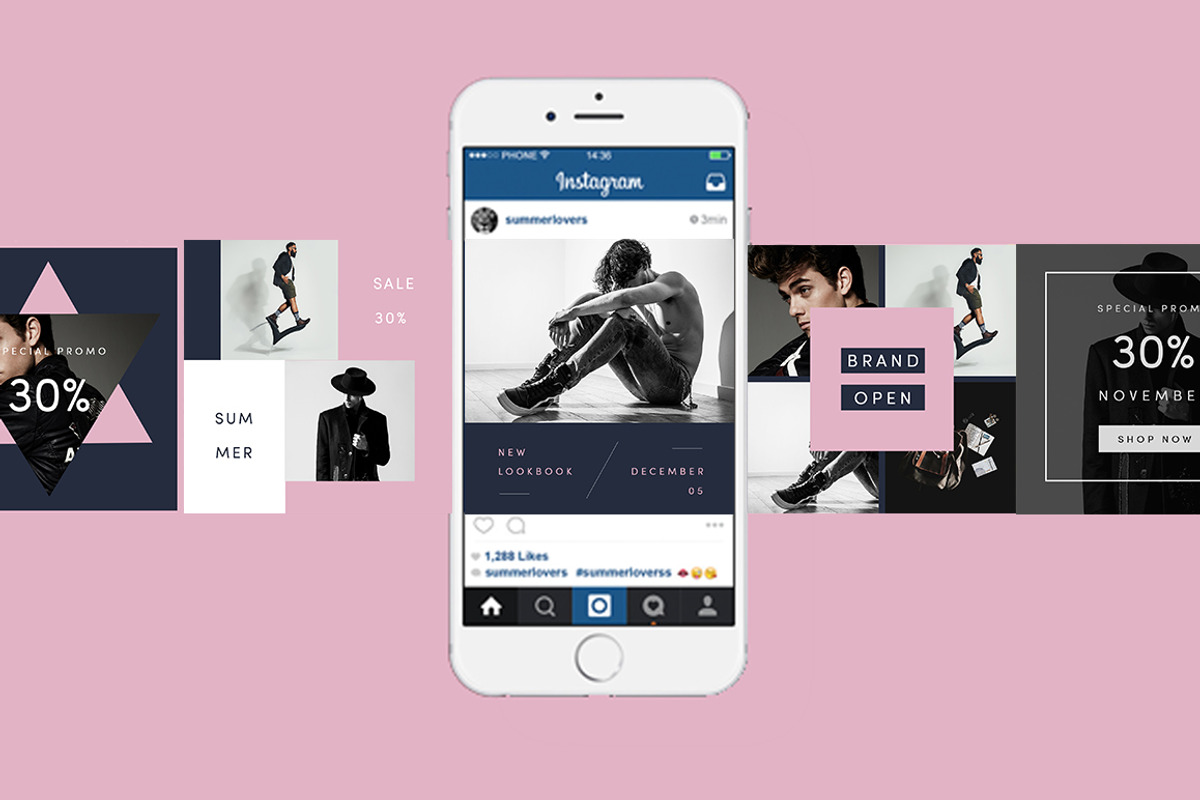 Menly Social Media Pack, a Templates & Theme by RedRiver Studio (Photo 6 of 10)