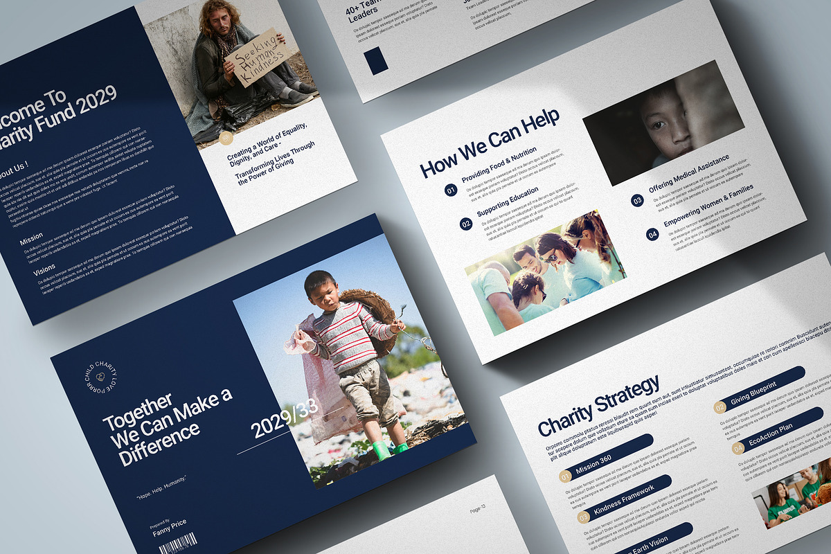 Charity Brochure Landscape | Canva, a Brochure Template by Pixelpick (Photo 1 of 9)