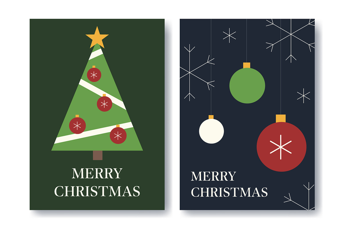 Retro Christmas Cards preview 2