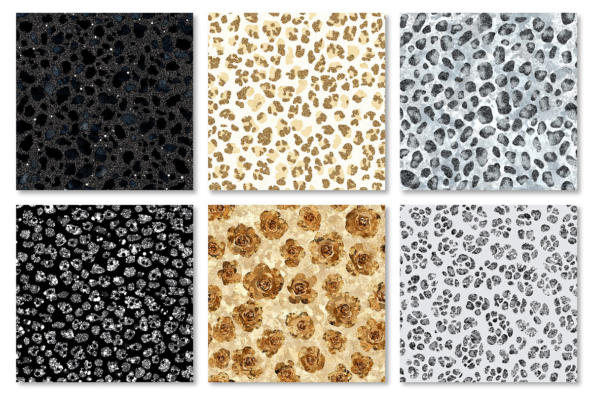 Glitter Animal Print Digital Paper, a Texture Graphic by Dream Creation (Photo 3 of 7)