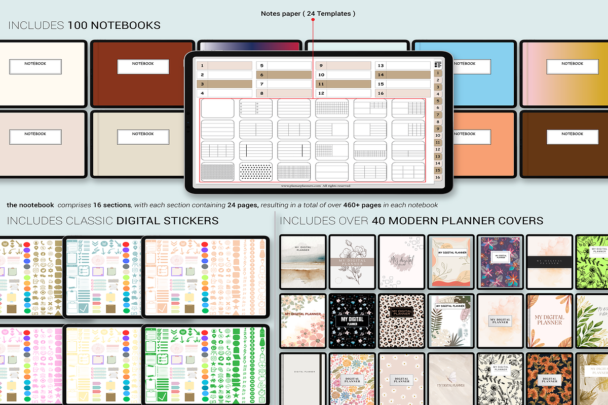 Blue Digital Planner 2025-2026 & Und, a Branding & Logo Template by Plamarplanners (Photo 10 of 10)