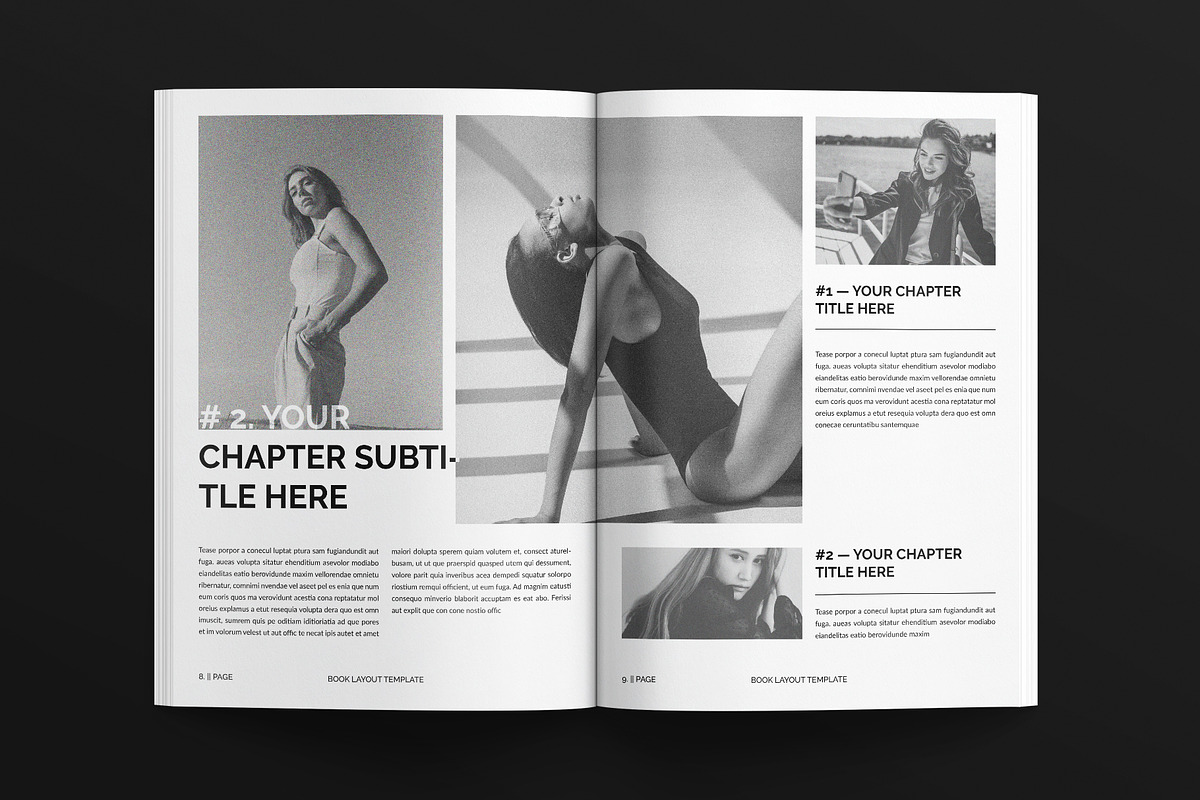 Book Layout Template, a Magazine Template by E-Type (Photo 4 of 7)