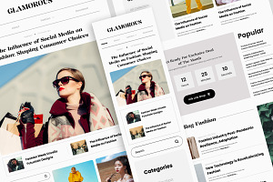 Glamorous - News Landing Page