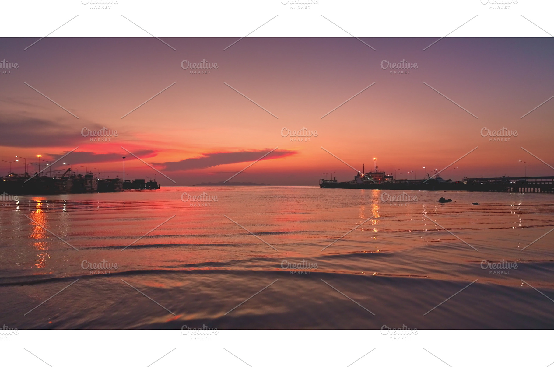 Fishing harbor and industrial pier, a Nature Photo by Goinyk