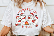 Festive Ghost Reading PNG, an Illustration by Craft Nest (Thumbnail 5 of 6)
