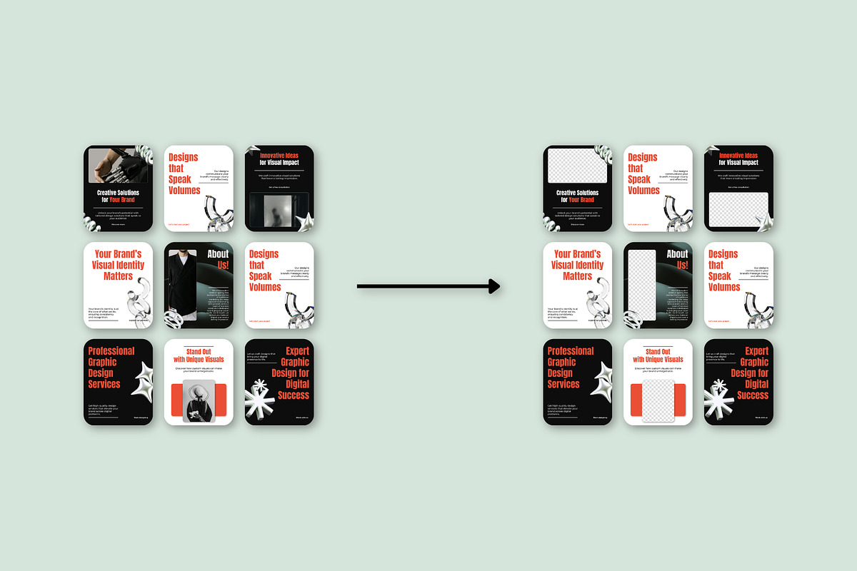 Canva Creative Agency Social Media, a Design Template by SecondBrain Store (Photo 9 of 10)