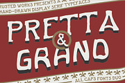 PRETTA & GRAND - DISPLAY DUO, a Serif Font by Rusted Works (Thumbnail 1 of 5)