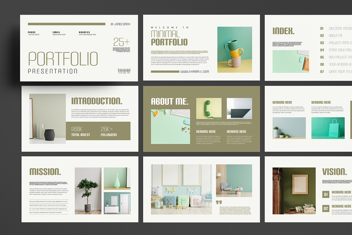 Minimalist Portfolio Presentation