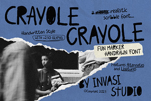 Crayole - Scribbles Handwritten Font