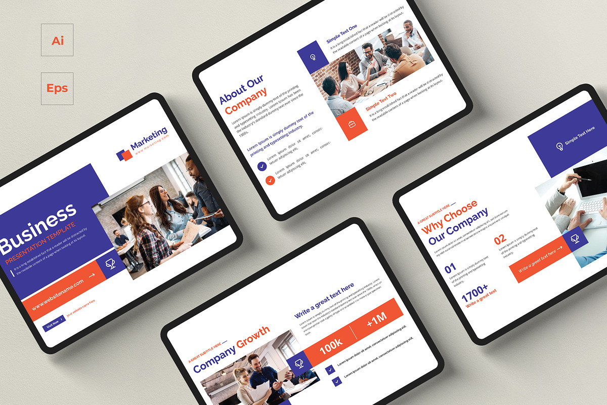 Complete Business Presentation, a Presentation Template by creative-mint (Photo 1 of 5)