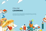 Online learning education concept, an Education Illustration by Yayasya (Thumbnail 2 of 3)