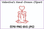 Valentines Doodle Clipart SVG Bundle, a Seasonal Illustration by Gfx Expert Team (Thumbnail 12 of 15)