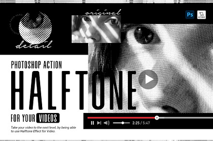 Halftone Action for Videos