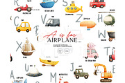 Learning letters A to Z cars pattern, a Pattern Graphic by Milatoo (Thumbnail 1 of 3)