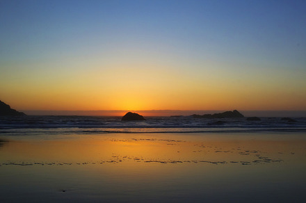 Sunset Containing Bay Coast And Sea preview 5