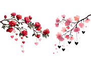 Hanging Rose Strings Sublimation, an Illustration by Designworld (Thumbnail 7 of 8)