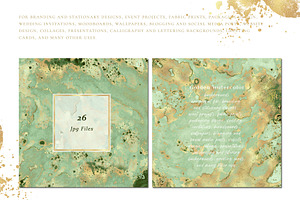 Golden Watercolor Backgrounds