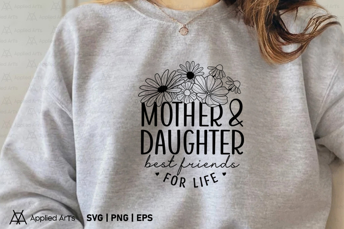 Mother and Daughter Best Friend SVG, a Graphic by Applied Arts (Photo 6 of 12)