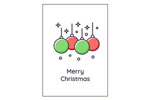 Merry Christmas greeting card, a Flyer Template by IMG Visuals