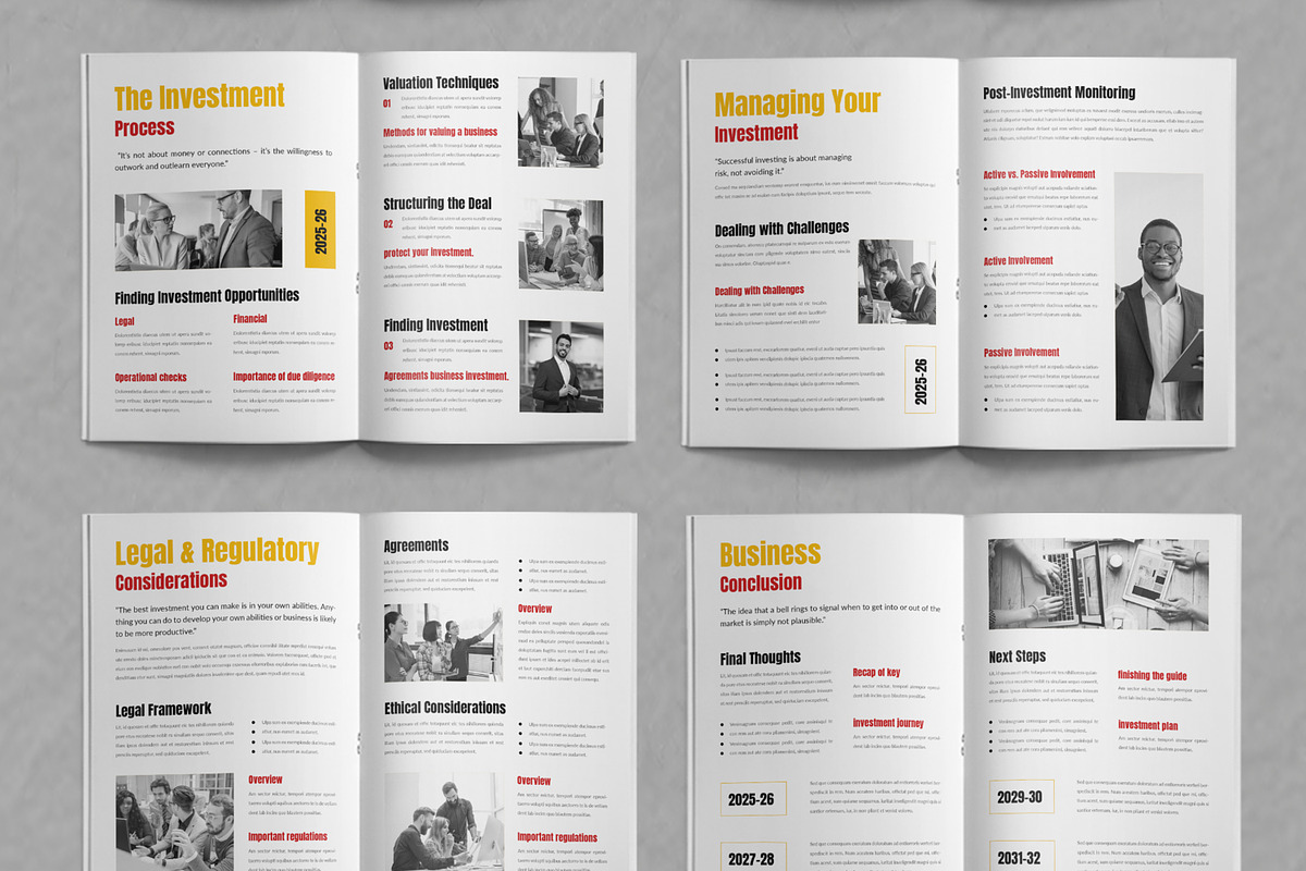 Business Investment Brochure Layout, a Brochure Template by ContestDesign (Photo 4 of 4)