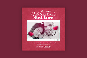 Romantic Valentine's Day Post, a Social Media Template by Saman Osama