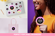 Pastel Neon Packaging Stickers, a Stationery Template by SunshineStudioBoutique (Thumbnail 7 of 9)