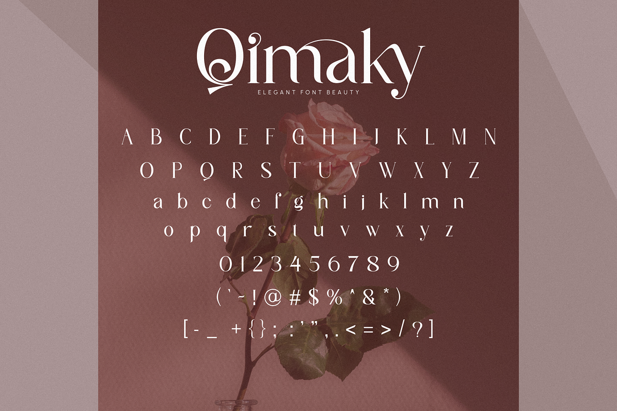 Qimaky _ elegant font beauty, a Serif Font by Penatic Studio (Photo 9 of 10)
