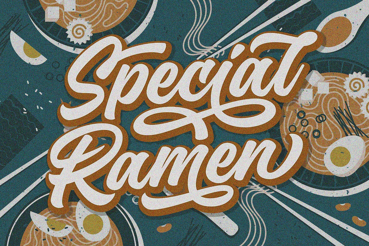 Hundred Miracles - Urban Restro Font, a Script Font by Subectype Studio (Photo 2 of 11)