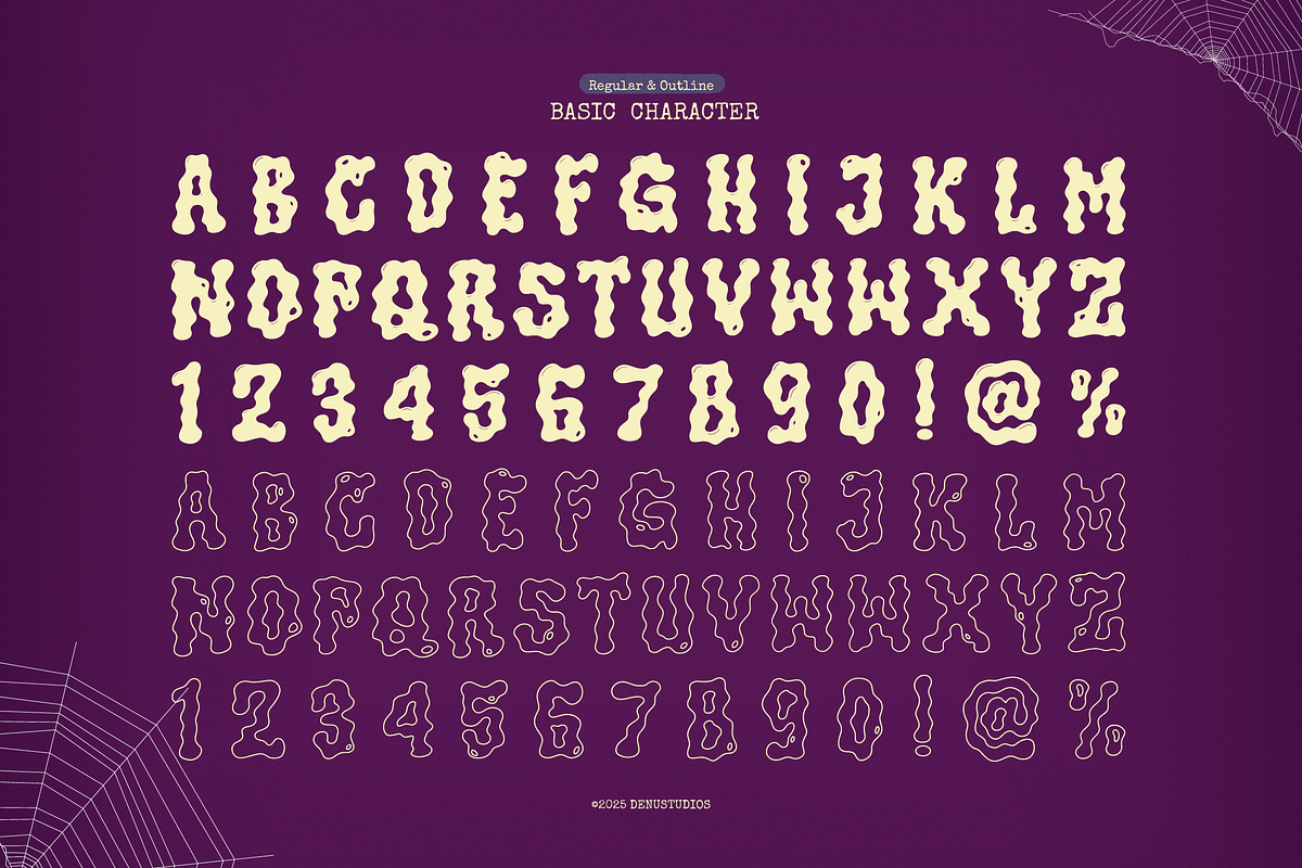 Ooze Gloom | Display Horror Font, a Handwritten Font by Denustudios (Photo 10 of 12)