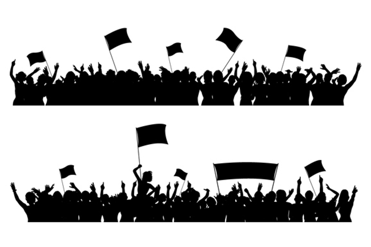 Cheering or Protesting Crowd, a Person Illustration by Albert Does Stuff (Photo 2 of 3)