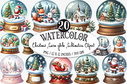 Christmas Snow Globe Sublimation, an Illustration by Designking (Thumbnail 1 of 5)