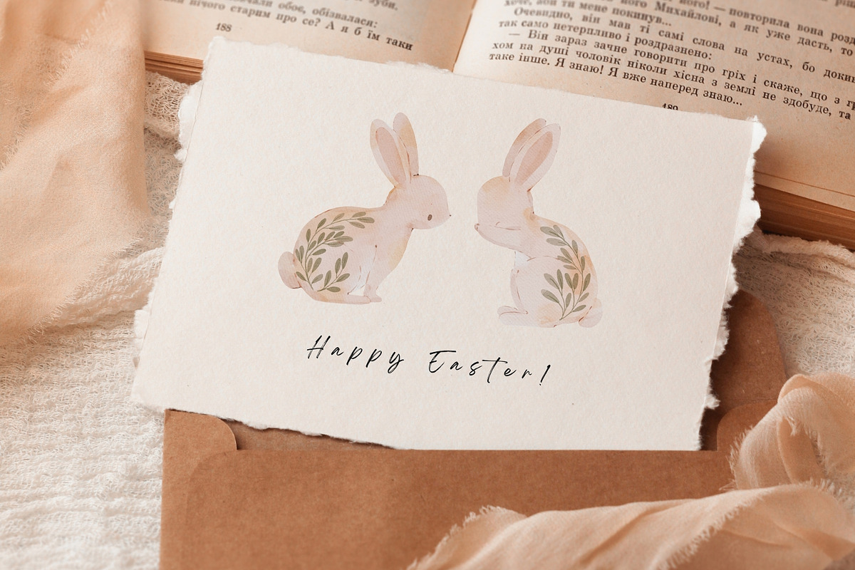 Watercolor Easter Bunny & Chicks, an Illustration by Jenteva Art (Photo 11 of 17)