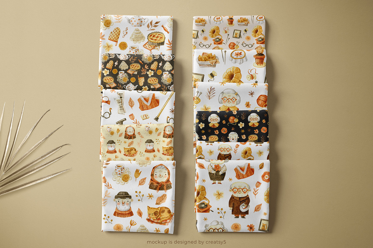 Cute Grandmothers and Grandfathers, an Illustration by babenkoirusa (Photo 12 of 12)