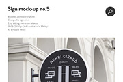 Mount round sign logo mock-up, a Product Mockup by PrintPixel (Thumbnail 2 of 3)