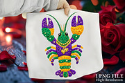 Mardi Gras Crawfish PNG, an Illustration by Canvas Craft (Thumbnail 1 of 7)