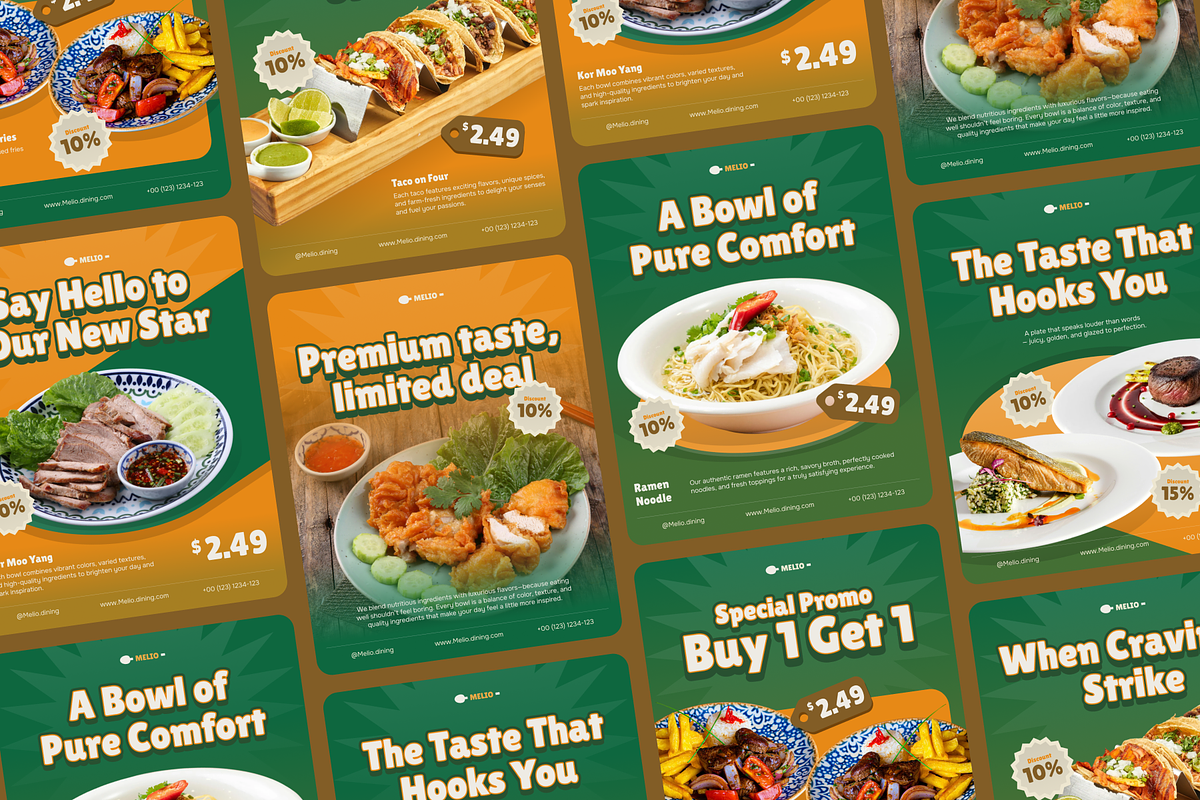Malio - Food Promotion Social Media, a Social Media Template by SLAB! Design (Photo 7 of 8)