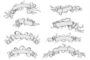 RIBBONS - Hand Drawn, a Decorative Illustration by BusOne (Thumbnail 1 of 3)