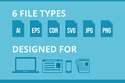 148 Files & Folders Flat Icons, an Outline Icon by IconBunny (Thumbnail 4 of 6)