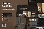 Interior Design Portfolio, a Landing Page Template by SLAB! Design (Thumbnail 1 of 3)
