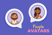 35 Diverse People Avatars, a Person Illustration by IuliiaSavko (Thumbnail 8 of 8)