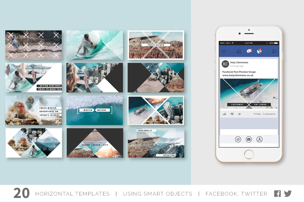 Crossways Social Media Template Pack, a Social Media Template by Katy Clemmans (Photo 5 of 9)