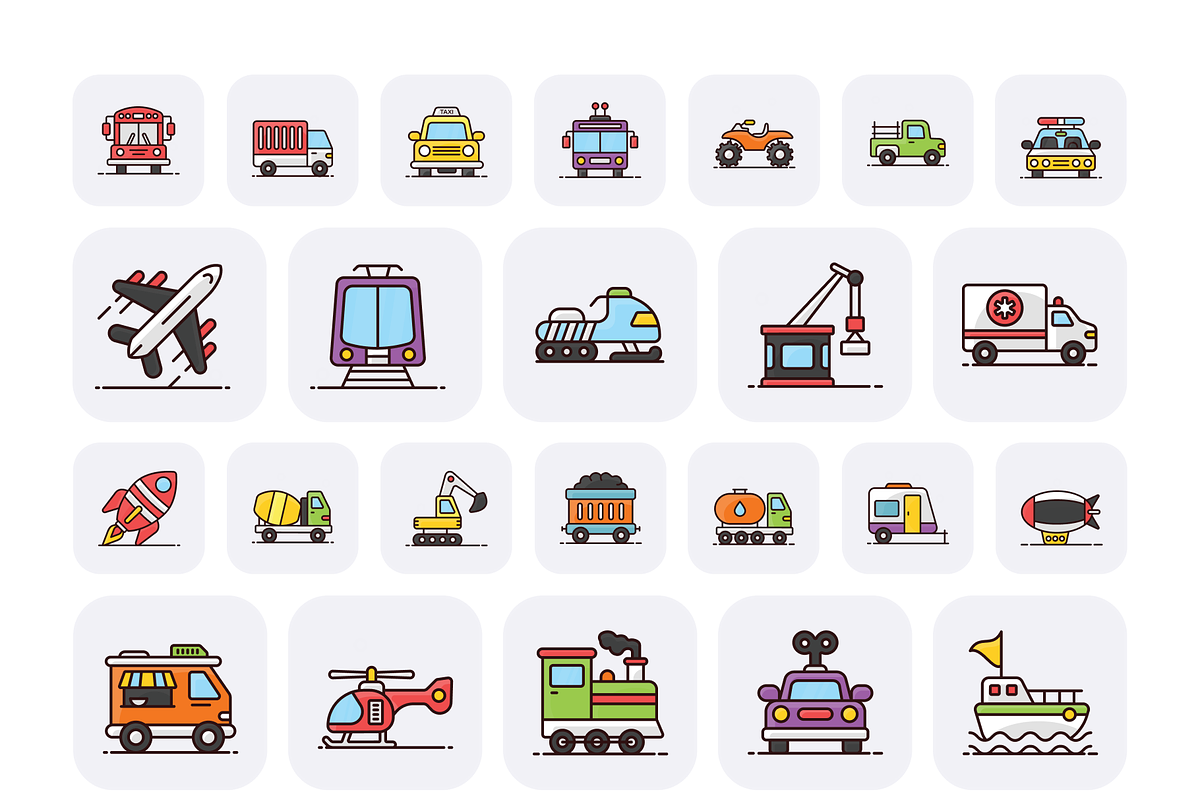 Transportation Icon Set, a Duotone Icon by Brickclay (Photo 7 of 9)