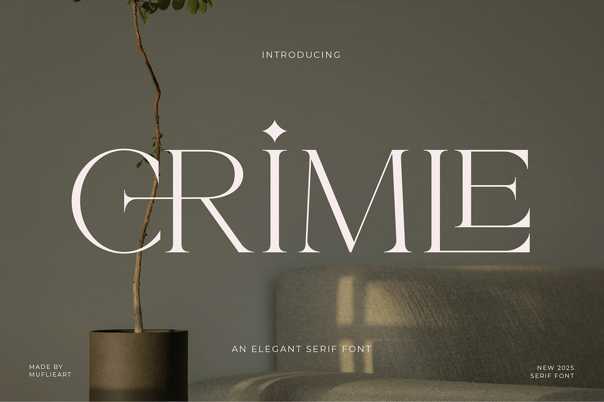 Crimle - An Elegant Serif Font, a Serif Font by Muflieart (Photo 1 of 10)