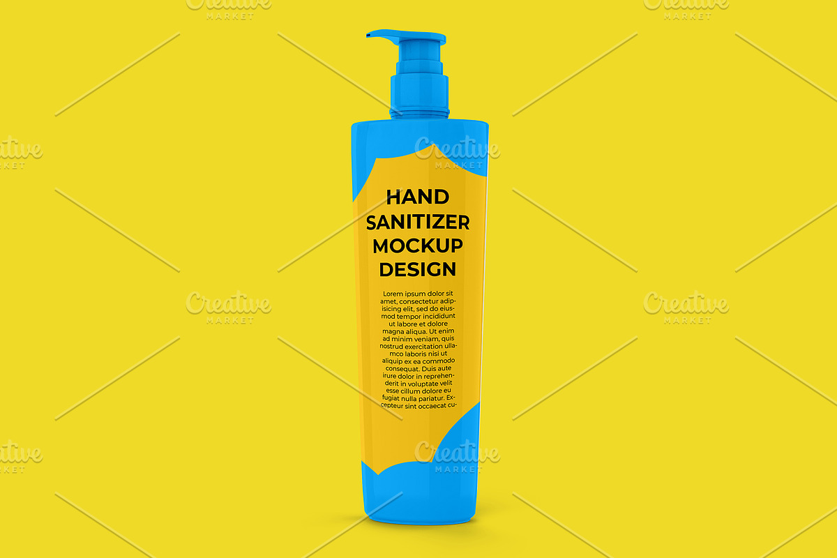Hand sanitizer bottle mockup, a Packaging Mockup by Nurlan's shop (Photo 3 of 4)
