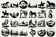 Horse SVG Bundle. Horse and girl, an Animal Illustration by DENIDigitalArtSudio (Thumbnail 5 of 9)