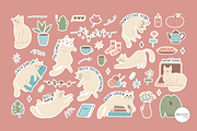 Autumn Stickers with Cats, an Object Graphic by Ollyta May (Thumbnail 3 of 7)