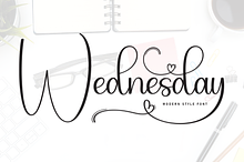 Wednesday | Script Font