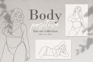Body Positive Line Art Collection