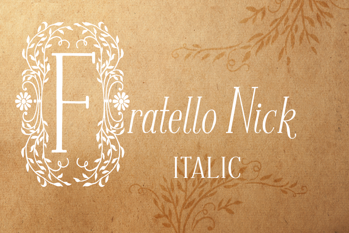 Sale-Fratello Nick Italic Font